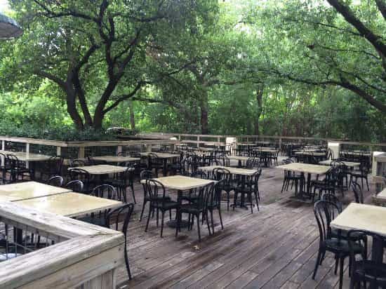 Bluebonnet Café deck at Fort Worth Zoo, ideal for gatherings and dining events.