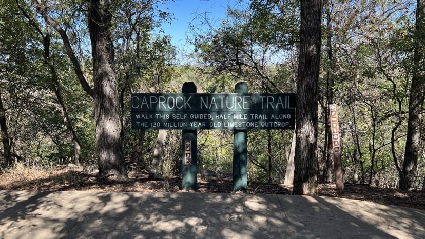 Hardwicke Interpretive Center entrance at Fort Worth Nature Center, ideal for outdoor events.