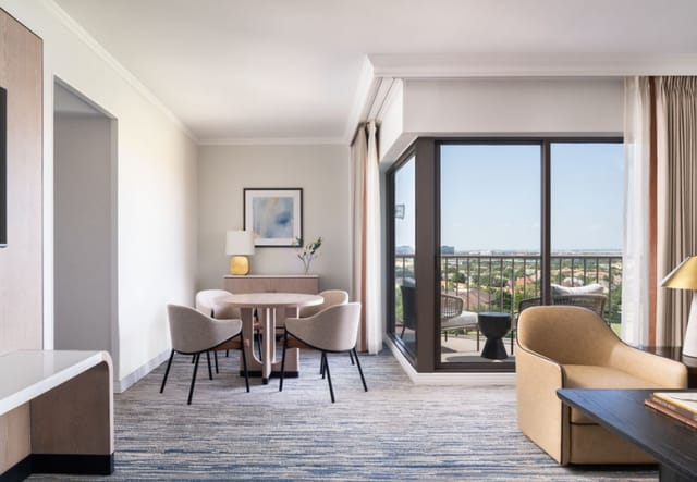 Modern conference suite at The Ritz-Carlton Dallas, ideal for corporate meetings and events.