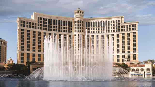Bellagio Hotel Las Vegas with stunning fountains, perfect for events and conferences.
