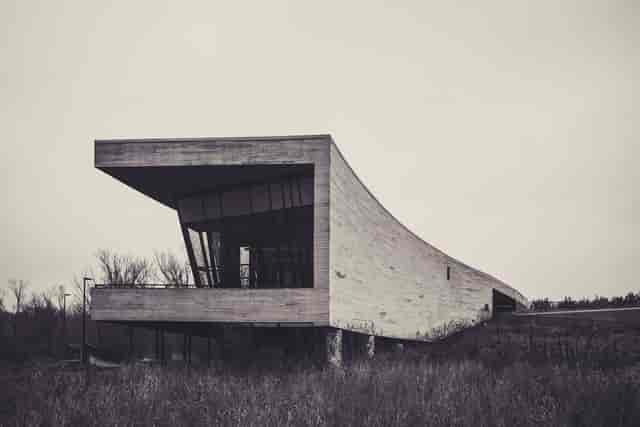 Modern Great Hall at Trinity River Audubon Center for events and corporate retreats.