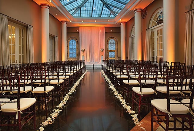 Private dining room at Il Fornaio San Jose, featuring elegant Chiavari chairs for weddings.
