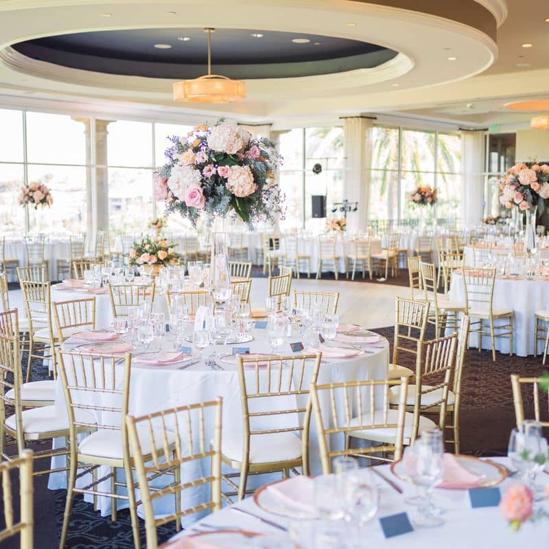 Elegant Grand Ballroom at Silver Creek Valley Country Club, ideal for weddings and corporate events.