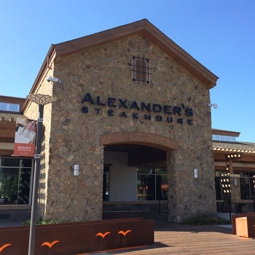 Upscale Alexander's Steakhouse venue for corporate dinners and private events.