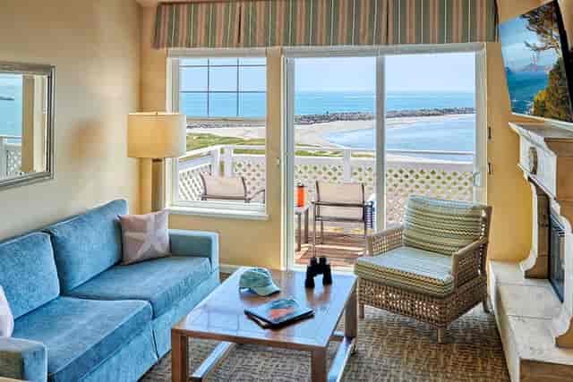 Ocean Terrace Room at Beach House Hotel, ideal for meetings with beachfront view.
