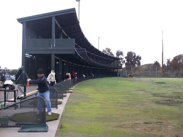 Monarch Bay Golf Club driving range for team-building events and networking activities.