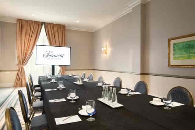 Diplomat Club at Fairmont San Francisco, elegant meeting room for corporate events.