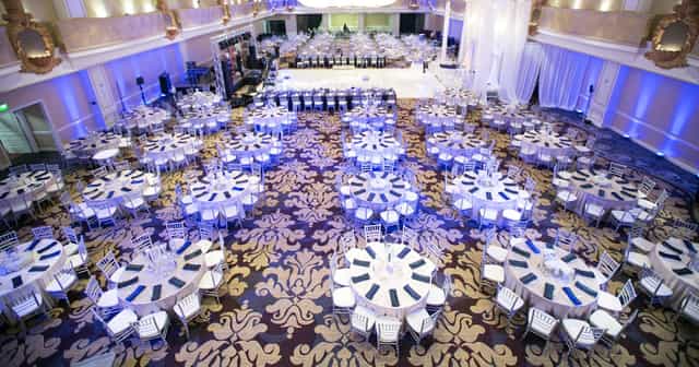 Grand Ballroom at Fairmont San Francisco, elegant banquet setup for corporate events.