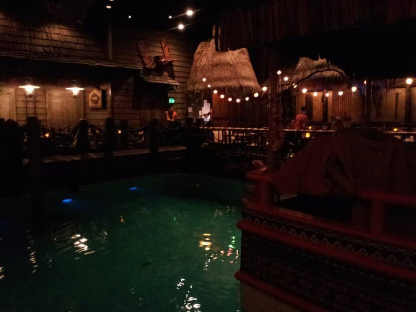Hurricane Club event space in Fairmont San Francisco with tropical theme and central pool.