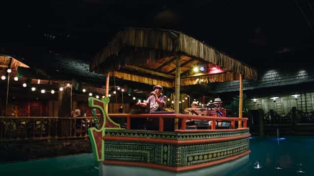 Hurricane Club in Fairmont San Francisco with tiki boat, ideal for events and gatherings.