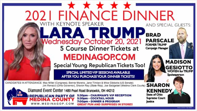 VIP Lounge at Diamond Event Center, finance dinner with Lara Trump, VIP sessions.
