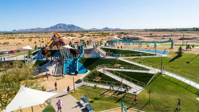 Vibrant park in Spectrum Community for family events and corporate retreats.