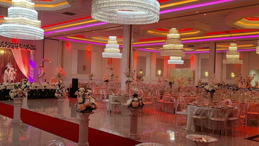 Elegant event space in Premium Hall 3, perfect for weddings and large gatherings.