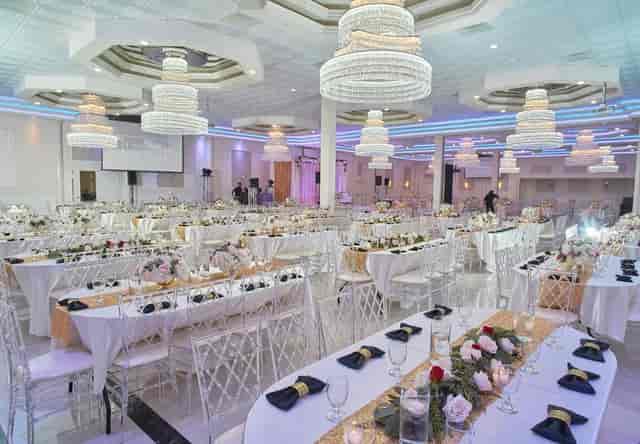 Elegant banquet hall in Oasis Palace, ideal for weddings and corporate events.