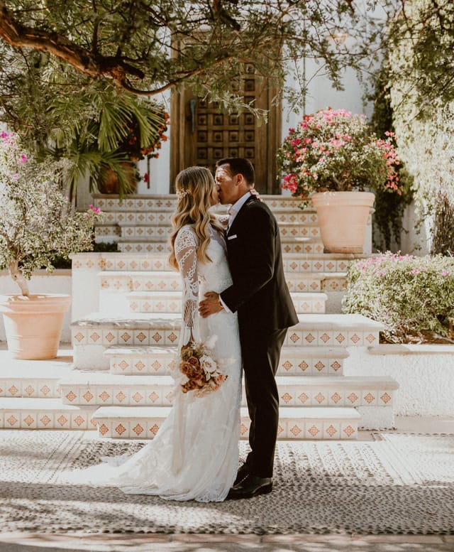 Romantic outdoor wedding at Chapel in Bliss Events with lush greenery and floral decor.