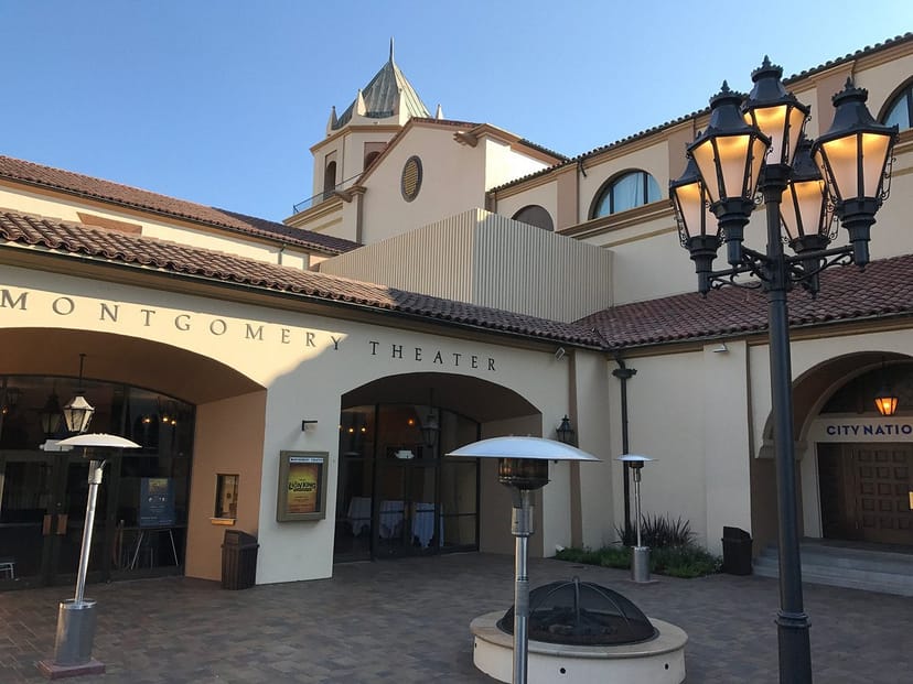 Montgomery Theater entrance in San Jose, ideal for events and screenings.