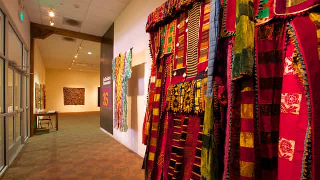 Vibrant Joint Gallery at San Jose Museum of Quilts, perfect for cultural events and workshops.