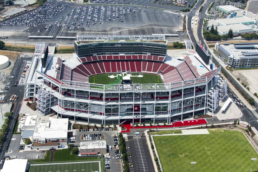 Levi's Stadium seating and field, perfect for large-scale events and sports gatherings.
