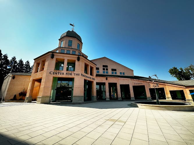Intimate Stage at Mountain View Center: modern venue with a striking dome for weddings and events.