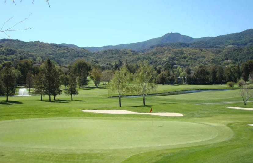 Almaden Golf Course with lush greenery for outdoor corporate events and networking.