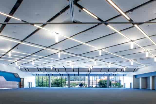 Modern Exhibition Hall at San Jose Convention Center with high ceilings, perfect for events.
