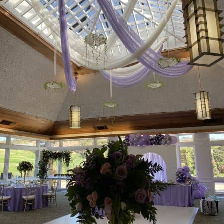 Elegant indoor reception at Cinnabar Hills Golf Club, ideal for weddings and upscale events.