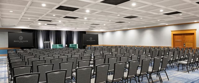 Spacious Hilton San Jose conference room ready for large events and presentations.