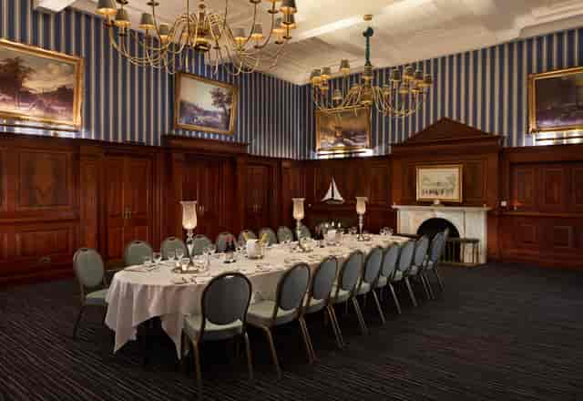 Elegant dining room at The Regent, perfect for formal dinners and corporate meetings.