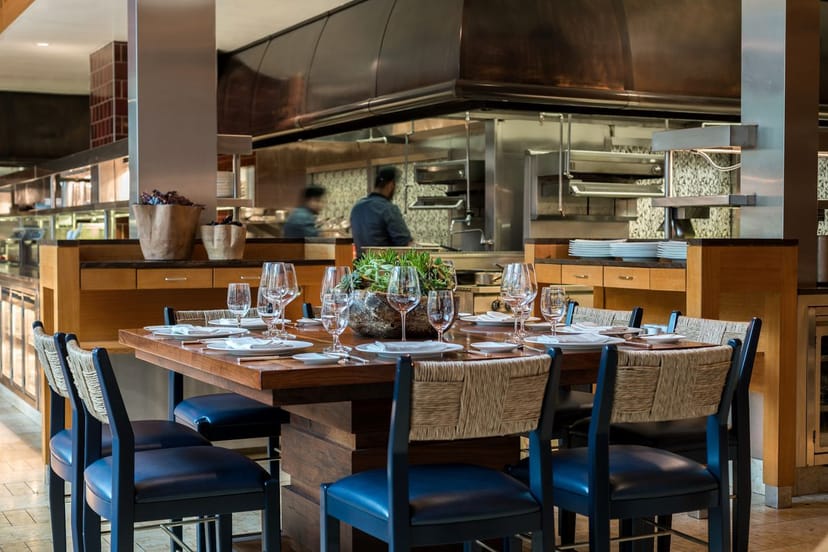 Elegant dining area in Fearing's Restaurant for exclusive events and meetings.