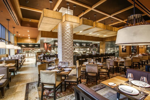 Wine Cellar at Fearing's Restaurant, modern decor, ideal for intimate gatherings and corporate events.