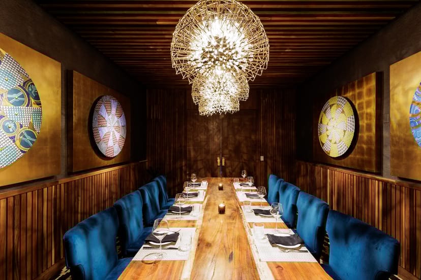 Elegant private dining room at Al Biernat's North, ideal for upscale events and networking.