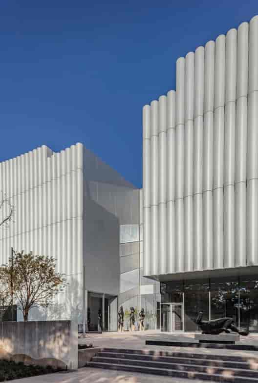 Nancy and Rich Kinder Building, modern architecture, versatile event space, Museum of Fine Arts Houston.