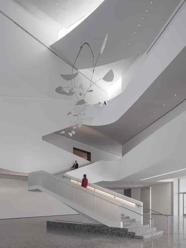 Nancy and Rich Kinder Building: modern event space with natural light for conferences and galas.