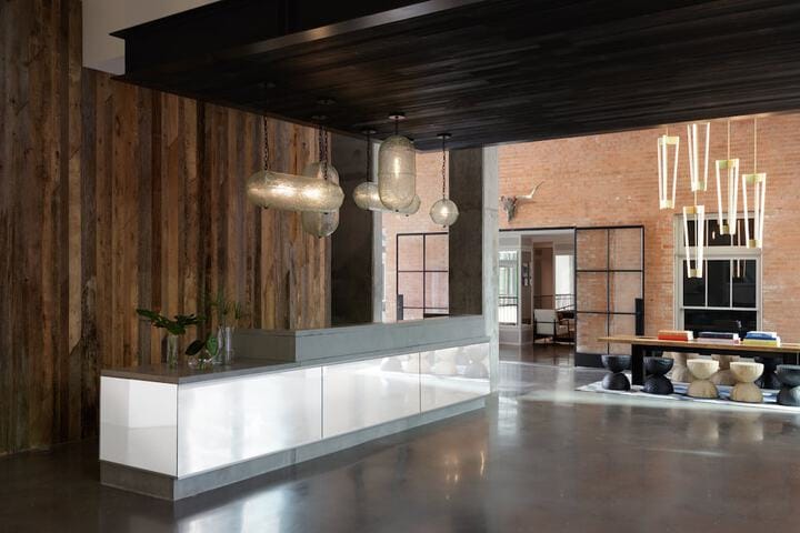 Think Tank Boardroom at Kimpton Pittman Hotel, modern design for elegant corporate events.