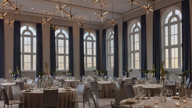 Elegant Think Tank Boardroom at Kimpton Pittman Hotel, ideal for corporate events and weddings.