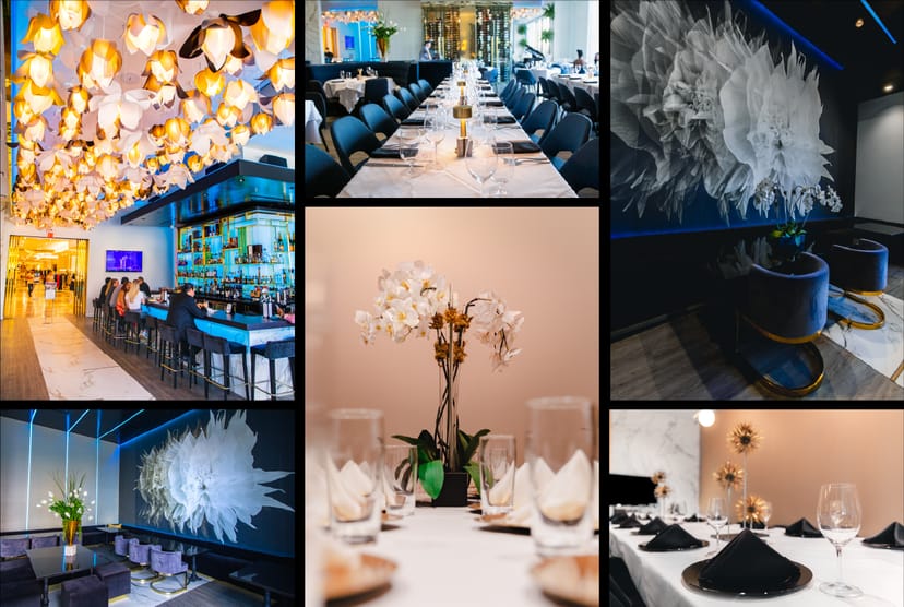 Sophisticated 51fifteen dining room with elegant seating, perfect for upscale events.