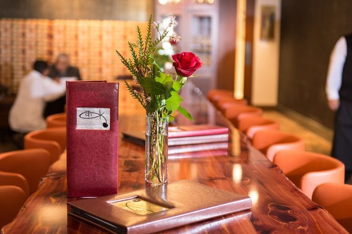 Maharaja Room dining setup with elegant decor for intimate meetings and events.