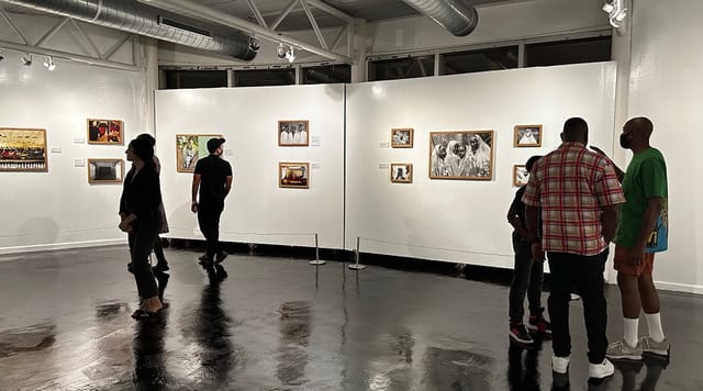 Art gallery at Houston Museum of African American Culture for intimate cultural events.