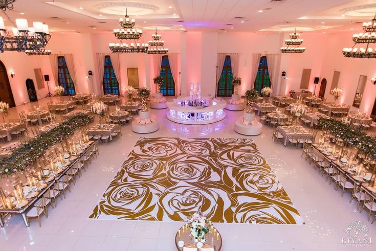 Elegant indoor ceremony room at Citadel Houston, perfect for weddings and corporate events.