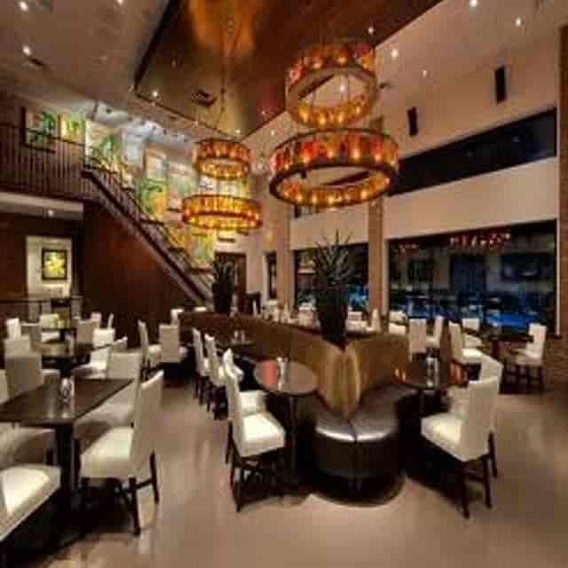 Upscale Mi Cocina restaurant with modern decor, perfect for intimate meetings and stylish events.
