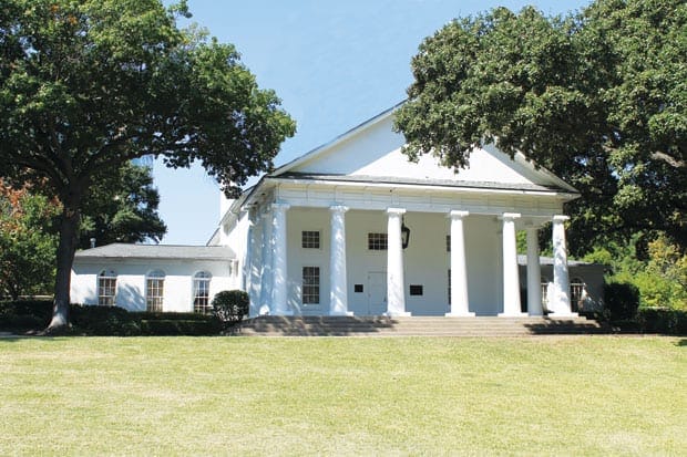 Arlington Hall: elegant event venue with classic white facade, ideal for gatherings.