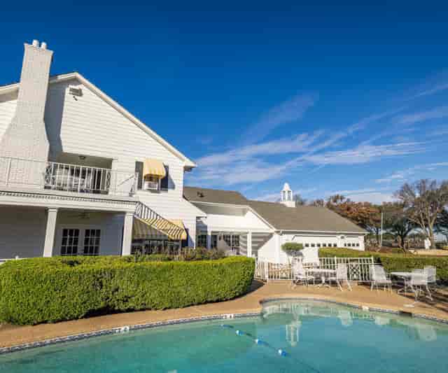 Southfork Ranch outdoor venue with pool, ideal for weddings and corporate events.