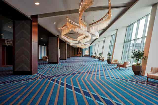 Elegant Ballroom Foyer with modern chandeliers at NAAAP Leadership Convention 2024.