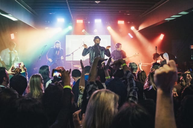 Vibrant live performance at Antone's Nightclub, ideal for concerts and events.
