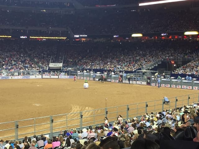 NRG Stadium packed for Houston Rodeo, showcasing vibrant live event atmosphere.
