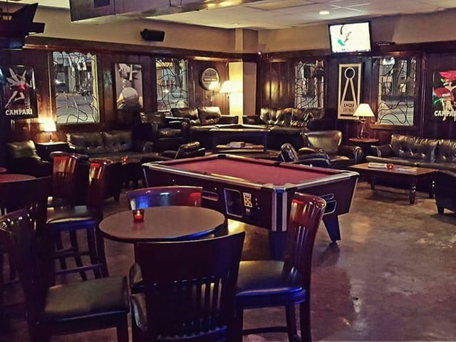 Eighteen Twenty Lounge with plush seating, perfect for casual networking events.
