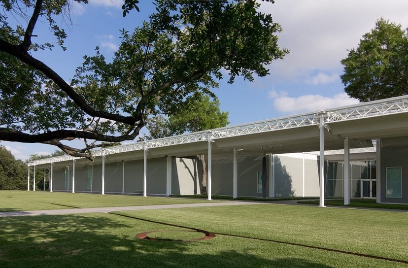 Modern event venue at The Menil Collection with sleek architecture and outdoor space.