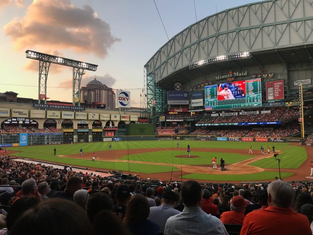 "PNC Stadium baseball game at sunset, perfect for corporate outings and networking events."