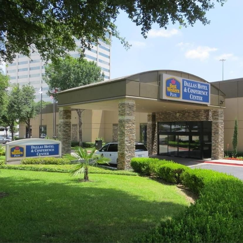 Dallas Hotel & Conference Center exterior, ideal for corporate meetings and events.