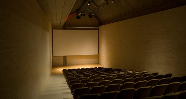 Piano Auditorium, Kimbell Art Museum: modern venue with tiered seating for presentations.